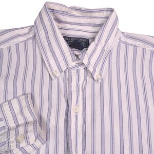 Vintage Ralph Lauren Polo Jeans Company Striped Button Down Shirt Mens Medium